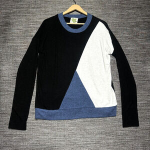 Maplesage Vintage Sweater Women's L Black White Long Sleeve